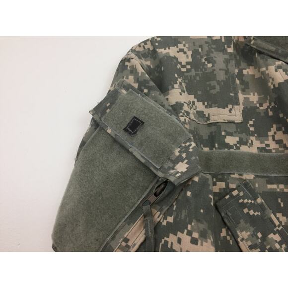 Y2K ACU Military Army Shirt Size S Long Aircrew Combat Jacket Adjustable Waist - Picture 3 of 10